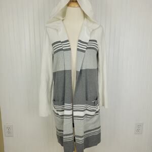Chico's Long line hooded cardigan size 1